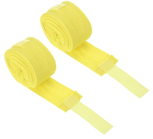 PATIKIL Boxing Hand Wraps, 2 STK. 197 Zoll Länge Elastische Boxbandagen aus Baumwolle für Muay Thai Kampfsport Kickboxen Bandagen, Gelb