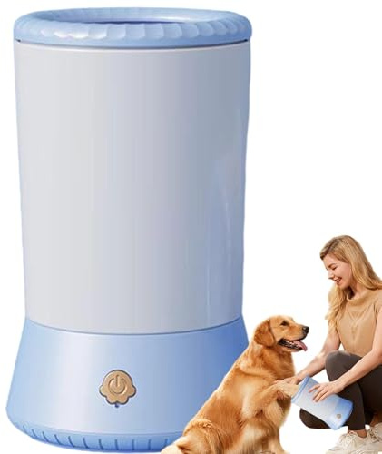 Lavatrice portatile per zampe del cane, pulitore elettrico del piede dell'animale domestico macchina per la pulizia del piede del gatto, promuove le zampe più sane, pulitore per la cura degli artigli