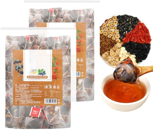 20 Beutel Ginseng Six Treasure Tea, Ginseng-Teebeutel, Nierenformel-Tee, geeignet für Männer und Frauen (100 g/5 g x 20 Beutel) (2)
