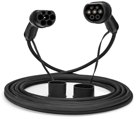 EVloaded | Typ 2 zu Typ 2 EV Ladekabel | 32A, 3-phasig, 21kW – 5m Z| Wasserdicht IP66 | Ladekabel für Elektroautos