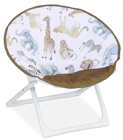 Relaxdays Silla Infantil Plegable, Jungla, 47x50x48 cm, Asiento Niños Exterior/Interior, Sillón Peques, Multicolor