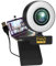 TronicXL Webcam Full HD con luce ad anello lampada 1920 x 1080p autofocus I 2 microfoni cancellazione del rumore sfondo I per streamer streaming videoconferenze gaming computer computer portatile per