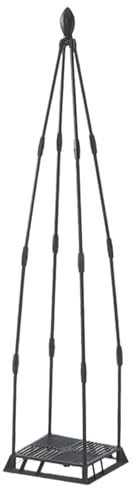 Treillis en métal, cadre de support de fleurs, tour robuste antirouille pour grimpantes, support de avec design compact, facile à placer, accessoire de jardinage pour serre, terrasse