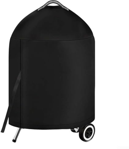 Cubierta para parrilla, 26 pulgadas, resistente al agua, Oxford 210D, para barbacoa, caldera de carbón a gas, resistente al viento y a los rayos UV