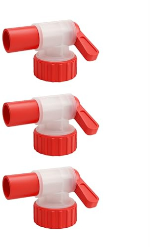 Wisch-Star Kunststoff Auslaufhahn für Kanister 41mm Dosiersystem 3 Stk. | Dosierhahn zur präzisen Dosierung von Flüssigkeiten, Temperaturbeständig von -20°C bis +70°C, 10L Durchfluss pro Minute