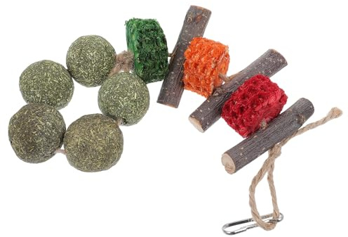 WEKADRIN Natural Applewood Chew Sticks for Small Animals – Guinea Pig, Hamster Rabbit Teeth Chewing Treats – Oral Chew Snack for Dental Care and Boredom Relief in Pet Cages