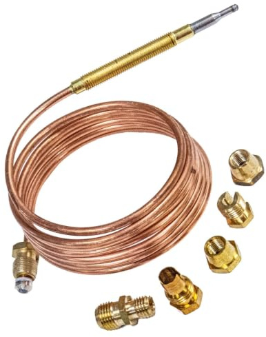 JPshop - Termocoppia cucina a gas 150 cm compatibile con i modelli REX - ELECTROLUX - AEG - 50269742008 + attacchi a vite