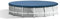 Intex 28032 - Telo Copripiscina per Piscina Metal, Prisma Frame Rotonda, PVC, Blu, 457 cm