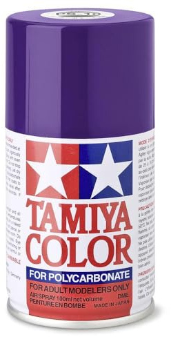 Tamiya 86010 PS-10 Violett Polycarbonat 100ml - Sprühfarbe für Plastikmodellbau, Modellbau und Bastelzubehör, Sprühfarbe für den Modellbau