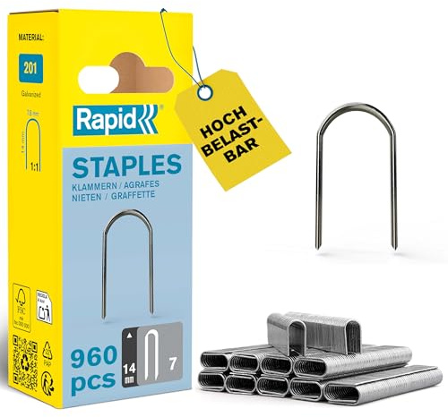 Rapid 7/14 mm Dp staples (960) smal låda