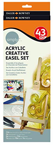 Daler Rowney 126500201 - Simply Acrylic Easel Set