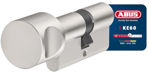 ABUS 54442 Nickel Pärla Tumvridcylinder Dörrlås, Låscylinder Lås