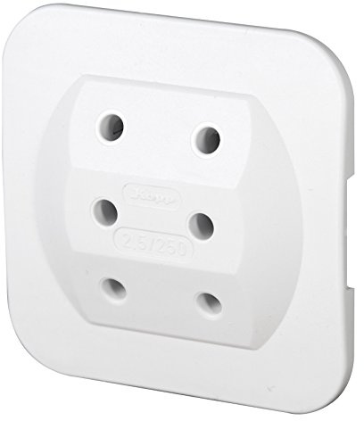 Kopp 174902081 Set 2x EURO-Adapter 3fach arktis, weiß, 2er