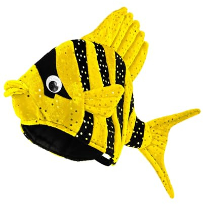Horror-Shop Paradiesischer Fisch-Hut gelb | One Size