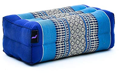 Leewadee Yoga Block Cushion 35 x 18 x 12 cm - Kapok Support Cushion for Yoga, Meditation & Relaxation