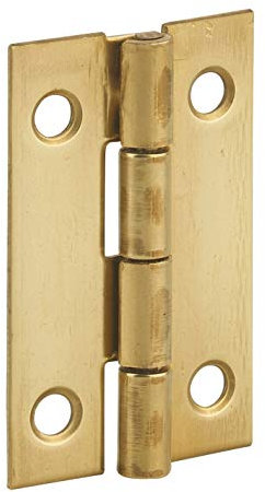 THIRARD - Charnière de Porte de Meuble - Acier Décapé - Nœud Roulé - Laiton - Porte Légère - Installation Facile - Compatible pour Meubles - 40 x 25 mm