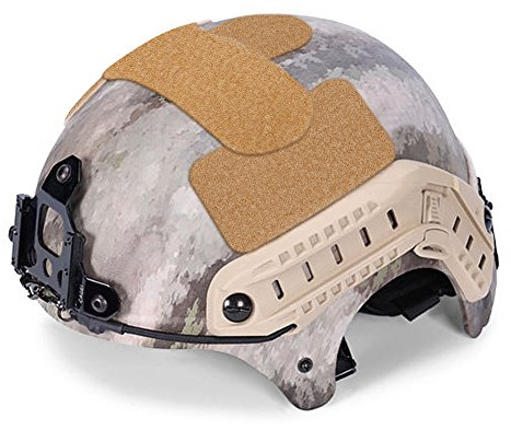 DIY Helm Aufkleber Magic Tape 5 Stück stark klebende Helm Patch Hook Loop Aufkleber Militär Zubehör für IBH Helme