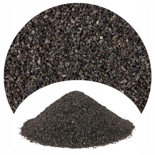 Aquarium Sand Fish Tank Natural Substrate 2kg Black 0,7-1,8mm