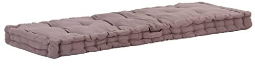 vidaXL Cuscino per Pallet e Pavimento Imbottitura Protezione Tappetino Pavimentazioni Cuscinetto Accessori per Divani in Cotone 120x40x7 cm Talpa