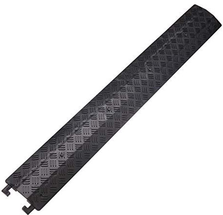 Anbotek - Funda Pasacables Cubre Cables para Cable de Suelo, Color Negro