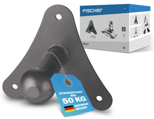 Fischer Wandhalterung für Kupplungsfahrradträger, Fahrrad-Auto-Zubehör, 50kg belastbar