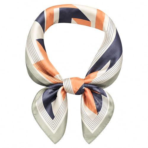 MAIRY Scarfs for Women Men Light Weight Satin Hijab Soft Fashion Neckerchief Silk Hair Wraps for Sleeping,GB070219