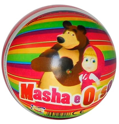 Cucuba Wassergummiball Volley Handball Wasserball für Training oder Spiel Durchmesser 17 cm (Mascha und der Bär)