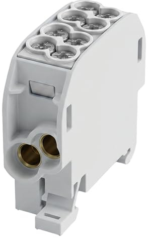 grenda-hammer® | VDE Hauptleitungsabzweigklemmen HLAK in 1- bis 5-poliger schmaler Ausführung mit nur 17,8mm Modulbreite je Pol (1-polig | grau)