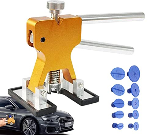 Imtrub Kit di estrattori per ammaccature auto, strumenti per la riparazione della carrozzeria 'auto, con 18 linguette, dilatatore per auto, ammaccature da grandine/piccole ammaccature