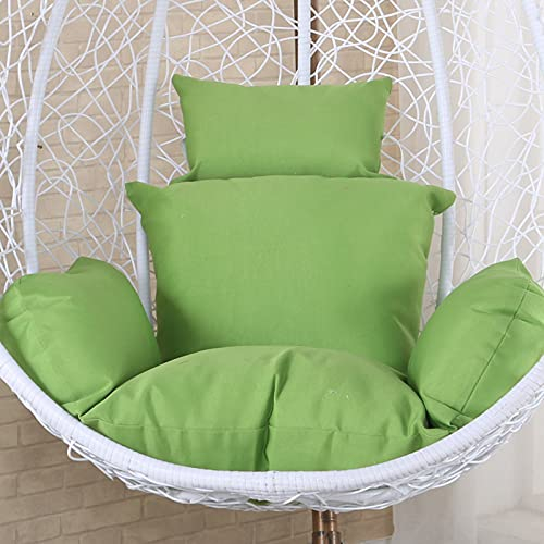 Exquisites Hängekorb-Stuhlkissen, Eierstuhl-Kissen-Ersatz für den Außenbereich, Korb-Rattan-Hänge-Eierstuhl-Auflage, Schaukelstuhl-Auflage, Rattan-Stuhl abnehmbar, für drinnen oder draußen (nur Kissen