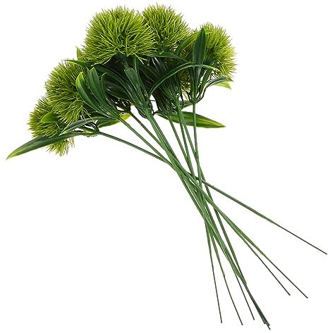 IMIKEYA 10st Künstlicher Löwenzahn Decoraciones para Sala De Casa Pflanzenstiele Aus Kunststoff Gelbe Künstliche Blumen Künstliche Pflanzen Und Blumen Grün Jahrgang Zubehör Braut Plastik