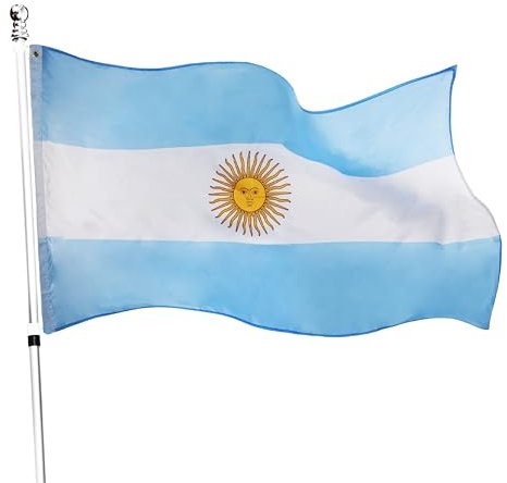 Bandiera dell'Argentina, 152 x 91 cm, confezione da 6, perfetta per eventi o occasioni in Argentina