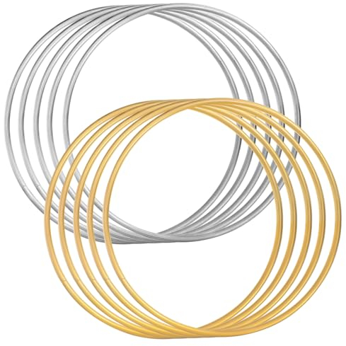 Traumfängerringe aus Eisen, 10 Stück, 10cm, Selbstgemacht Bastelringe