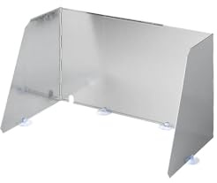 ProPlus Pare-vent de cuisine 70 x 32 cm – Pour réchaud camping et barbecue – Sac de transport inclus – Argent | Coupe-vent gaz et barbecue, panneaux latéraux réglables, sac de transport inclus – idéal randonnée et van life