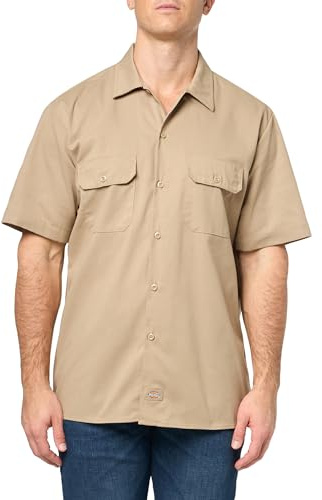 Dickies Short-Sleeve Flex Work Shirt Slim Fit Chemise à Bouton Bas Homme (Lot de 1)