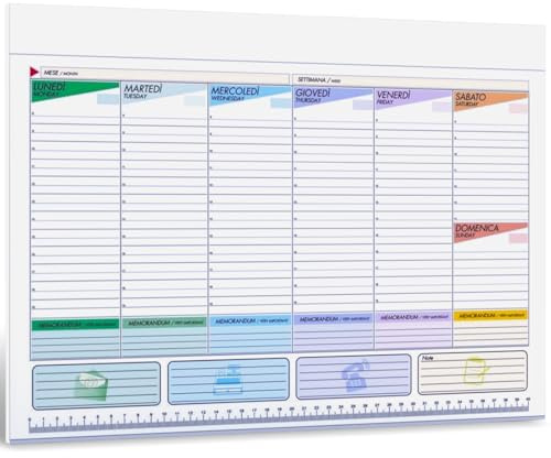 Planning hebdomadaire de table 2025 2026 – Planner hebdomadaire 2026 de table A3 sans date, avec 52 feuilles sous main organisateur de bureau chaque détail avec agenda calendrier et stylo.