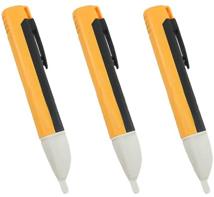 3 PCS Voltage Tester Pen, Volt Stick, Electric Tester Pen, Non Contact Voltage Tester Pen with Flashlight and Buzzer Voltage Detector Pen Tester Range 90v to 1000v with LED Flashlight