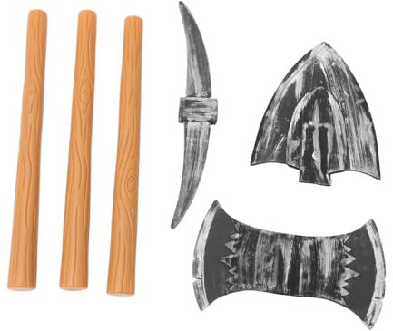 GARVALON 3stücke Teiliges Zwergen Kostüm Requisiten Aus Schaumstoff Mit Spitzhacke Axt Und Schaufel Für Bühnenauftritt Karneval Halloween Und Party Detailgetreu Und Sicher Für Rollenspiel u