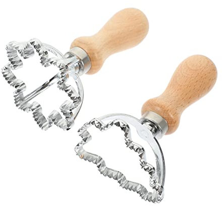 PRETYZOOM 2piezas Molde Para Galletas y Raviolis De Zinc Con Diseño Navideño Forma De Copo Árbol De Navidad De Cortadores De Masa Para Cocina y Repostería Doméstica