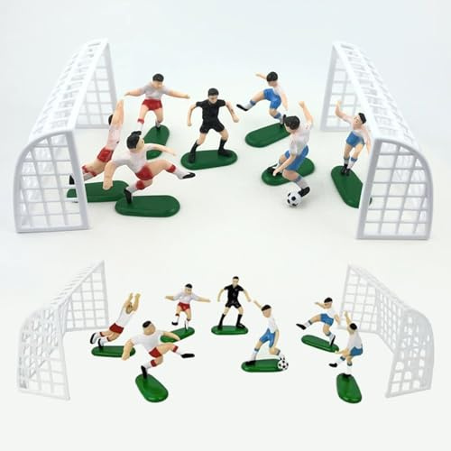 9 Pcs Football Cake Topper,Football Cake Decoration Set,Cupcake Toppers,Sports Themed Cakes Decorations,Reusable Football Birthday Party Supplies,for Sport Theme Party Decoration Supplies