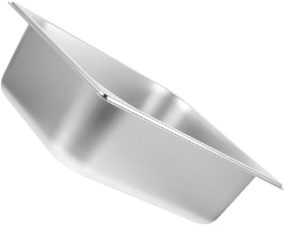 Kichvoe Large Capacity Stainless Steel Buffet Pan with Smooth Surface and Rounded Corners Food Serving Tray for Parties Catering Kitchen Use Easy to Clean and Dishwasher Safe