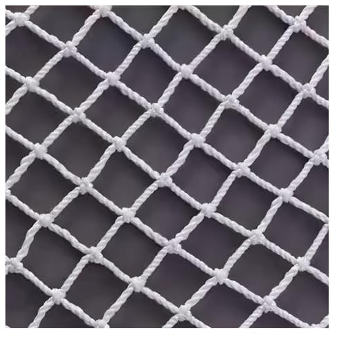 Filet de sécurité pour balustrade et escaliers, protection de garde-corps de balcon, intérieur/extérieur, filet polyvalent en corde blanche (1 x 4 m) – Décoration de sécurité