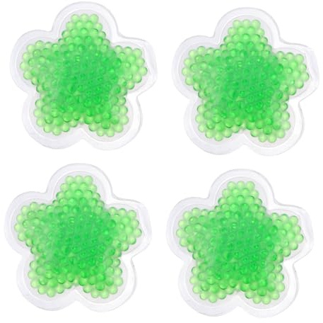 Homoyoyo Kühlakkus Gel Packung 4 Stück Wiederverwendbare Heiß Kalt Therapiekompresse Flexible Gelkissen Für Schmerztherapie Mikrowellengeeignet Vielseitig Für Hautpflege Erste Hilfe