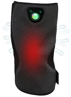 Genouillère chauffante – 6 modes de vibration – Genouillère chauffante | pour femmes et hommes âgés, bras, coudes, jambes, épaules, crampes
