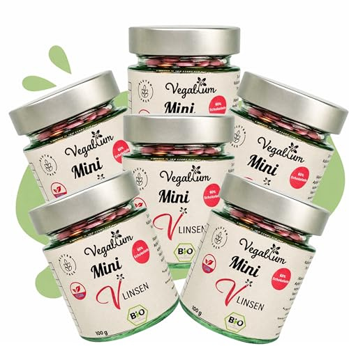 Vegablum MINI Vlinsen Schoko | Bio, Vegan & Plastikfrei | Leckere Schokolinsen (600g (6er set), Mini Vlinsen)