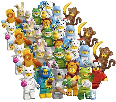 LEGO Minifiguren Tiere Serie 28 - Überraschungsbox - 1 von 12 Sammelfiguren - Figuren inkl. Löwe, Häschen, Katze & Delfin - Mitgebsel Kindergeburtstag für Jungen & Mädchen ab 5 Jahren - 71051