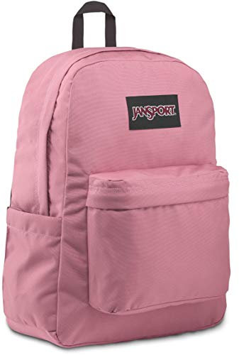 JANSPORT SuperBreak Plus Mochila Portátil en Mousse de Moras - Manga Interna de 15 con Organizador Frontal y Bolsillo de Botella de Agua Lateral - Correas Acolchadas - 25 L
