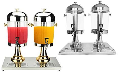 JRPT Serbatoio acqua antigoccia Dispenser per Bevande Fredde, benna per PC Distributore di succhi per Bevande, con colonna in acciaio inossidabile/d'oro / 16L