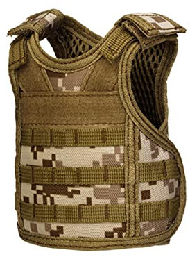 Voiakiu Tacticals Beer Vests, Beer Jacket Camouflage Beverage Coolie Cooler Adjustable Drink Bottle Vests Holder for 12oz or 16oz Cans or Bottles Decoration