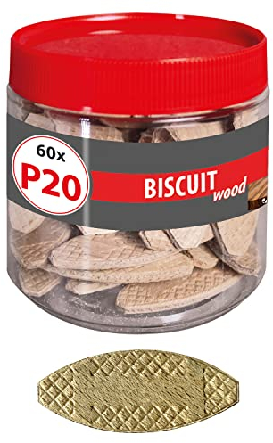 TOX tassello piatto Biscuit Wood misura P20 in legno di faggio per la stabilità fissaggio di componenti in legno, disponibile in 3 misure, 015260281